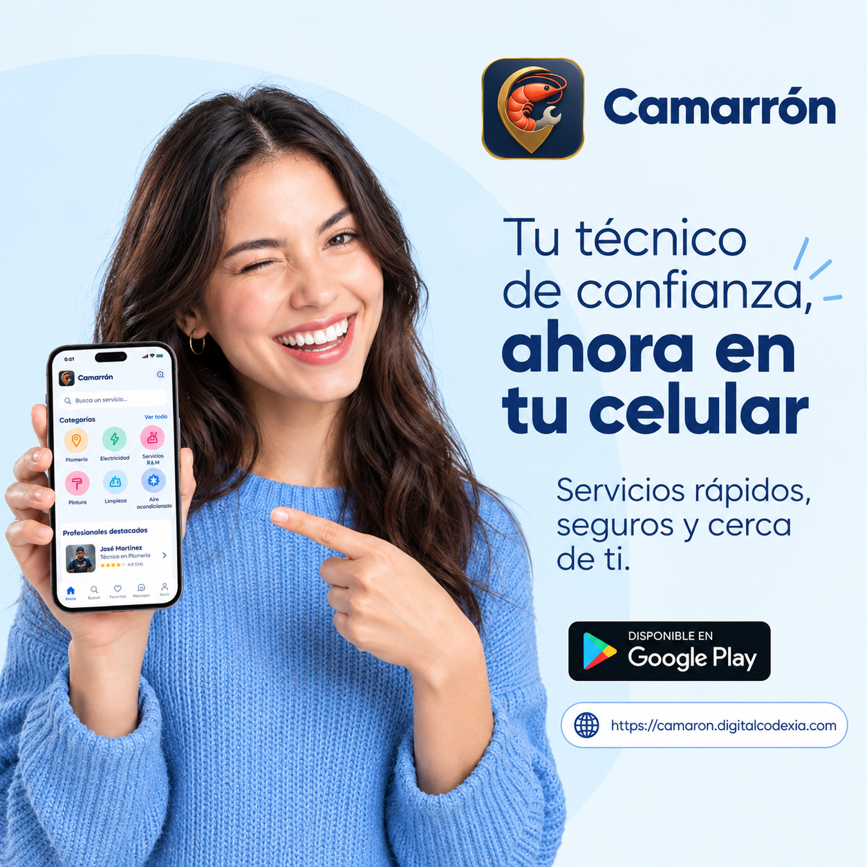 Camarón - Tu técnico de confianza, ahora en tu celular